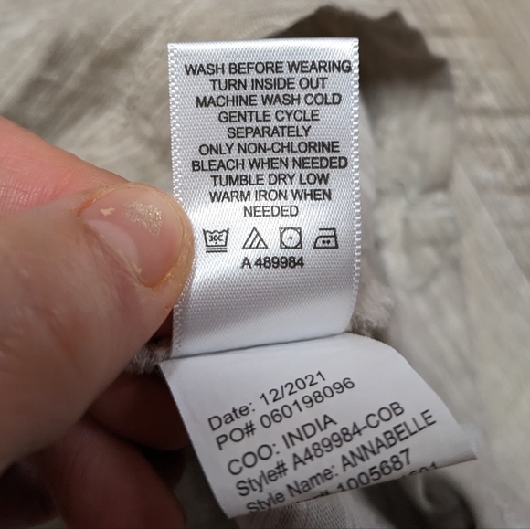 LOGO by Lori Goldstein Beige Flowy Hem Top - Picture 3 of 8